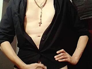 Step-By-Step Masturbation Tutorial In Shirt With Cum Control Techniques