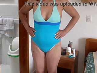 Stepson Records Bikini Try-On for Beach Show-Off and Masturbation