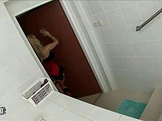 super sexy blond babe gets fucked in both holes, starting with deepthroat and ending in creampie