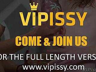 Czech brunette lesbians lick shaved pussies and drink golden pee in gym