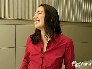 cute lilith reaches intense climax while masturbating in the bathroom with shaved pussy!