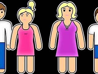 Step sis spots the household hardon and decides to ride it cowgirl style in classic retro pov taboo