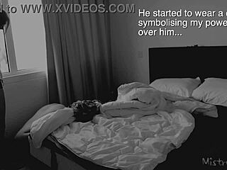 Mistress commands her sub to worship her feet in femdom domination! Intense couple session follows.