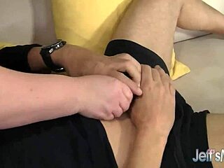 Potbellied Joanna Roxxx Sucks Cock and Takes Jizz Load on Huge Natural Tits