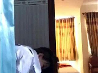 ha yen fucking in bathroom bent over doggystyle with vip customer big tits blowjob