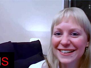 Blonde Milf With Blue Eyes Gets Anal Fingering And Cowgirl Riding Before Cumshot On Belly