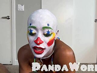 do you think bald ebony clown slut cleo panda can handle deepthroat bbc facefuck and anal savagery?
