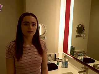 Seth boldly creampies babysitter Reese Robbins in doggystyle after deepthroat blowjob