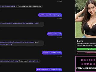 Playing strip poker with AI slut leads to intense oral sex