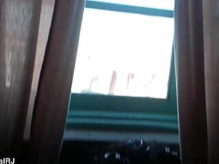 visiting morro do vidigal trailer 09 with brazilian housewife flashing shaved pussy in lingerie close up