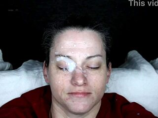 Dirtydee's slave gets covered in cum during this homemade bukkake compilation with facials.