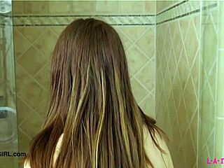 Oh man, this cute teen 18+ slut just took a steamy shower after her casting interview