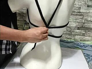 WOW! BDSM Tutorial Shows HOW TO TIE Those PERUVIAN BOOBS Tight!
