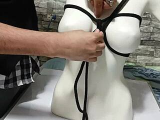 WOW! BDSM Tutorial Shows HOW TO TIE Those PERUVIAN BOOBS Tight!