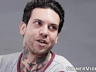 Tattooed Small 18+ Babe Aj Applegate Licks Pussy And Gets Missionary Fucked