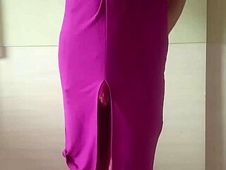 Misr4 Models Burgundy Lingerie In Close-Up Shots