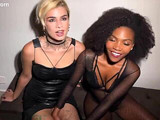 Brazilian Girlfriends Kyara Hora And Russah Enjoy Lesbian Sex At Party