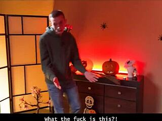 Hunter spots sexy Czech chick outdoors and fucks her shaved pussy in fortune-telling salon