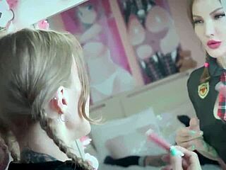 blonde pornstar stretches tight asshole with huge dildo fisting toys for halloween gaping creampie masturbation