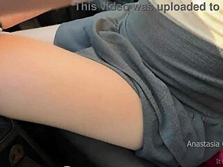 playing with his cock on parking slot in day time public blowjob