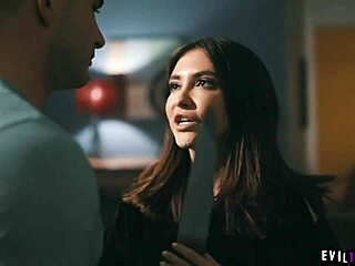 so, sexy besties jane wilde and natalie knight spot nathan bronson stalking, then decide to share his huge cock in a wild threesome