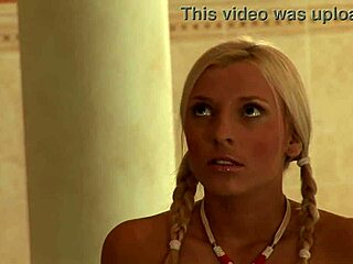 Blonde Whore Takes Huge Cock Deep In Her Ass And Gapes Wide By The Pool In Slutty Action