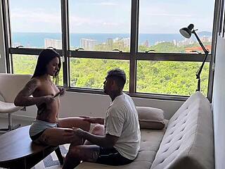 Dormiu sem lençol então meti gostoso sem dó na gostosa with ebony babe riding swollen pussy