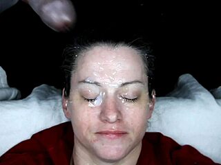 Dirtydee's slave gets covered in cum during this homemade bukkake compilation with facials.