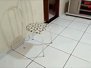 Wife skips work for car ride with friend but cuckold husband catches cum on ass