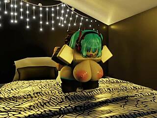 Hatsune miku craved my big cock so i fucked her hard doggystyle on roblox 😂🍆