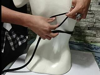 WOW! BDSM Tutorial Shows HOW TO TIE Those PERUVIAN BOOBS Tight!