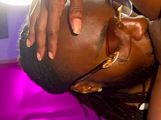 my husband licks me deeply until i reach orgasm in homemade ebony couple session