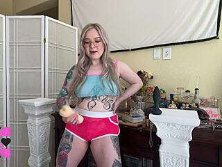 Blonde Babe with Blue Eyes Gives Dirty Talk Femdom Joi