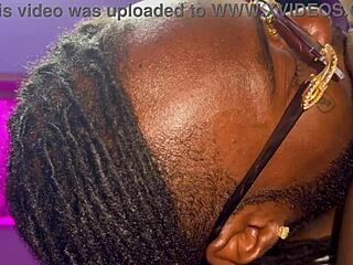 my husband licks me deeply until i reach orgasm in homemade ebony couple session