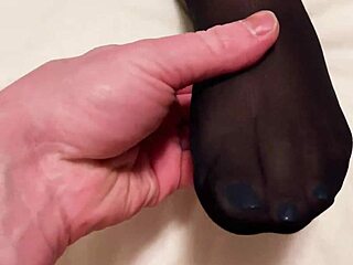 Handing Some Fun in My New Nylon and Lingerie for Cheating Wife Fetish!