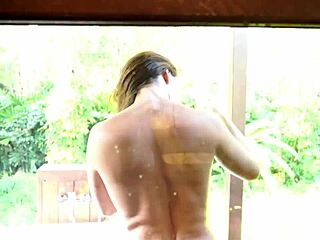 fit couple enjoys a rough fuck in public bath until creampie. they go hard in doggystyle with homemade style.