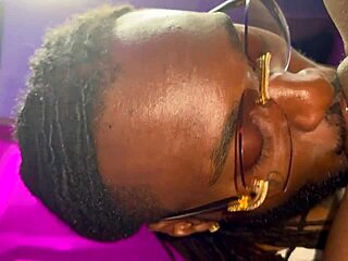 my husband licks me deeply until i reach orgasm in homemade ebony couple session