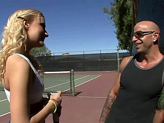 Mallory takes control riding that big hard American cock with passion.