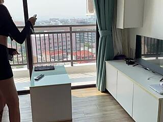 I fucked my cute brunette step sister doggystyle on the couch