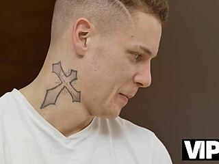 blonde cougar milf seduces with handjob and shaved pussy sex