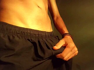 hot guy with a huge cock gets so turned on he rushes home to masturbate in jeans solo session