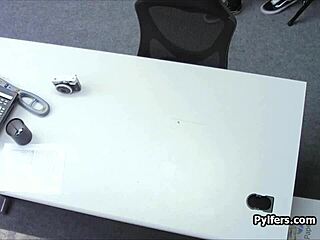 Busty Shae Slides on Officers Cock after Getting Busted on Cctv. Teen Tits Bounce in Hardcore Office Sex.