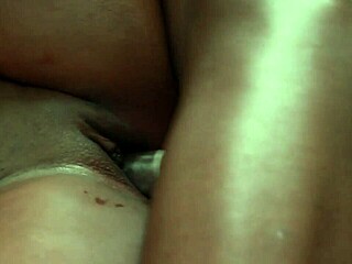 With my girlfriend in a hair salon, I give her makeup. Then she jumps on my cock for rough outdoor fucking.