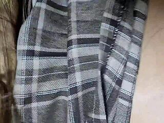 mi compañerita de clases turns 18 so we skip school for creampie in uniform. cum drips on latina ass with ripped clothes and asshole action.