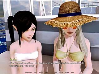 Harem Hotel episode 152 features bold game action in a hotel setting.