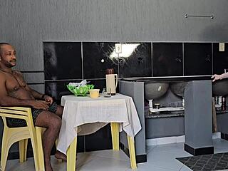 in a homemade interracial encounter i hooked up with my friend's husband while she stepped out to buy milk