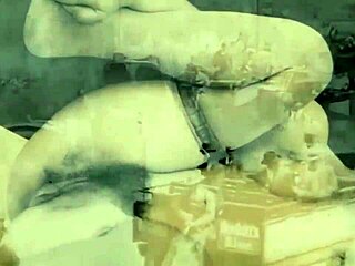 Secret life unfolds in vintage hairy blowjob scene