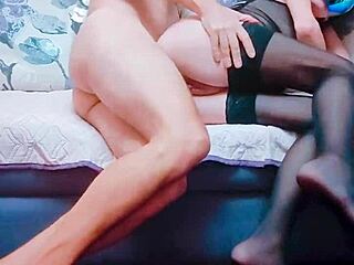 He fucked milf wife deeply in stockings during homemade anal pov