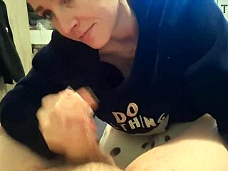 Swallowing Huge Cum Mouthful