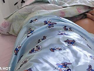 Brazilian Girlfriend Wakes Up Horny Fingering Her Pussy in Bedroom Until She Cums